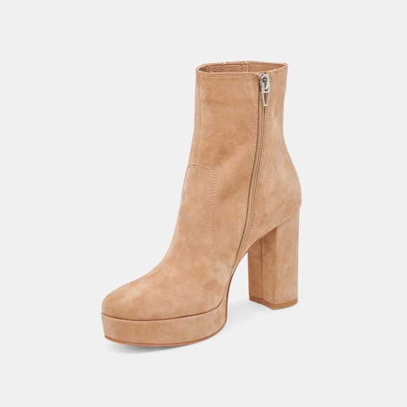 NEW DOLCE VITA Suede Cinny Boots in camel for women 825 4j2 - Picture 9 of 10